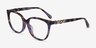 Coach HC6260U Purple Tortoise AcetateEyeglass Frames from EyeBuyDirect, Angle View
