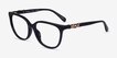 Coach HC6260U Black AcetateEyeglass Frames from EyeBuyDirect, Angle View