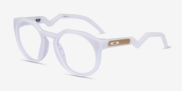 Oakley OX8139 Hstn White PlasticEyeglass Frames from EyeBuyDirect, Angle View