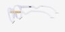Oakley OX8139 Hstn White PlasticEyeglass Frames from EyeBuyDirect, Side View