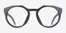 Oakley OX8139 Hstn Matte Blue PlastiqueMontures de lunettes de vue d'EyeBuyDirect, Vue de Face