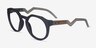 Oakley OX8139 Hstn Matte Blue PlastiqueMontures de lunettes de vue d'EyeBuyDirect, Vue d'Angle