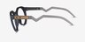 Oakley OX8139 Hstn Matte Blue PlastiqueMontures de lunettes de vue d'EyeBuyDirect, Vue de Côté