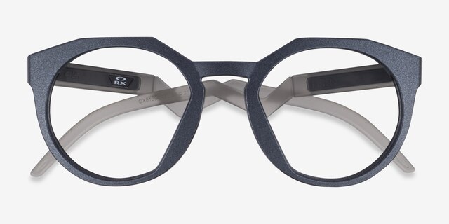 Oakley OX8139 Hstn Matte Blue PlastiqueMontures de lunettes de vue d'EyeBuyDirect, Vue Rapprochée