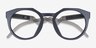 Oakley OX8139 Hstn Matte Blue PlastiqueMontures de lunettes de vue d'EyeBuyDirect, Vue Rapprochée