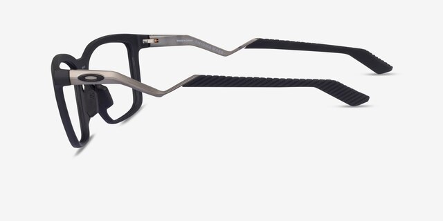 Oakley Enigma Mass Black PlasticEyeglass Frames from EyeBuyDirect, Side View