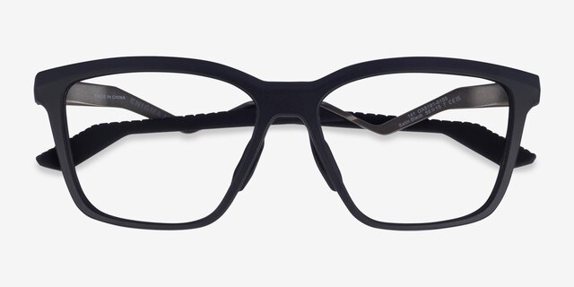 Oakley Enigma Mass Black PlasticEyeglass Frames from EyeBuyDirect, Closed View