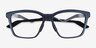 Oakley Enigma Mass Matte Blue Steel PlastiqueMontures de lunettes de vue d'EyeBuyDirect, Vue Rapprochée