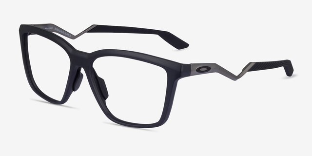 Oakley Enigma Mass Satin Black PlasticEyeglass Frames from EyeBuyDirect, Angle View