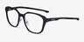 Oakley Slender Noir PlastiqueMontures de lunettes de vue d'EyeBuyDirect, Vue d'Angle