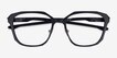 Oakley Slender Satin Black PlasticEyeglass Frames from EyeBuyDirect, Closed View