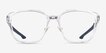 Oakley Slender Polished Clear PlasticEyeglass Frames from EyeBuyDirect, Front View