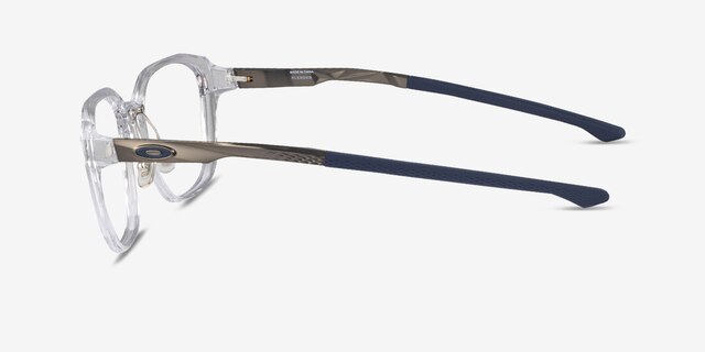 Oakley Slender Transparent PlastiqueMontures de lunettes de vue d'EyeBuyDirect, Vue de Côté