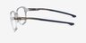 Oakley Slender Transparent PlastiqueMontures de lunettes de vue d'EyeBuyDirect, Vue de Côté