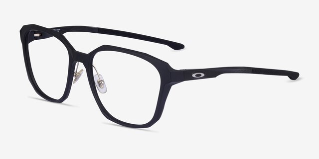 Oakley Slender Satin Black PlasticEyeglass Frames from EyeBuyDirect, Angle View