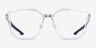 Oakley Slender Polished Clear PlasticEyeglass Frames from EyeBuyDirect, Front View