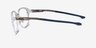Oakley Slender Polished Clear PlasticEyeglass Frames from EyeBuyDirect, Side View