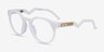 Oakley OX8139A Hstn White PlasticEyeglass Frames from EyeBuyDirect, Angle View