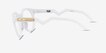 Oakley OX8139A HSTN White PlasticEyeglass Frames from EyeBuyDirect, Side View
