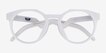 Oakley OX8139A HSTN White PlasticEyeglass Frames from EyeBuyDirect, Closed View