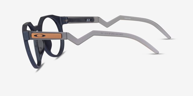 Oakley OX8139A Hstn Matte Blue PlastiqueMontures de lunettes de vue d'EyeBuyDirect, Vue de Côté