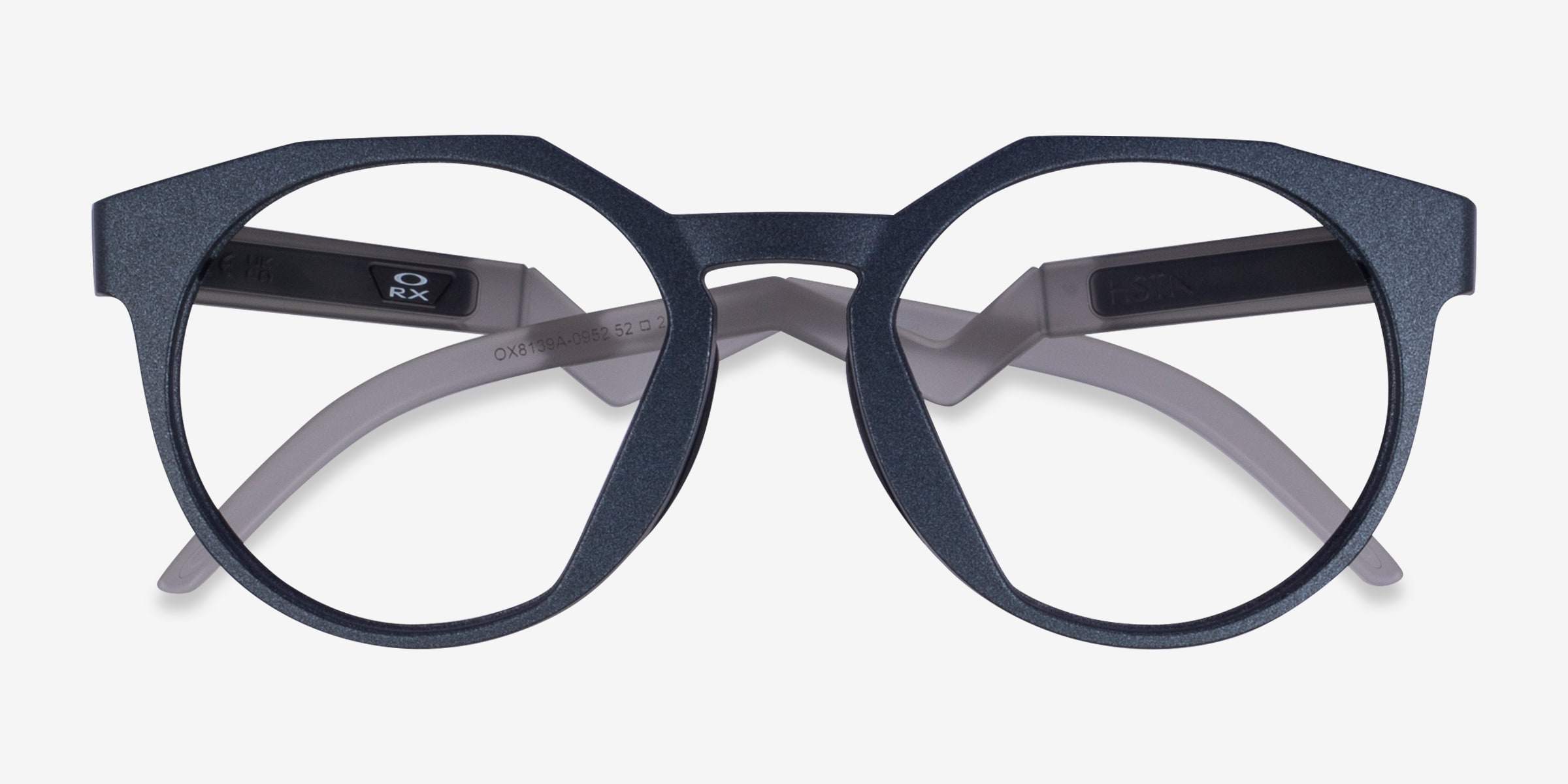 A*n様 美品　OAKLEY　OX8139A　HSTN RX A　マットブルース Oakley OX8139A HSTN - Geometric Matte Blue Frame Eyeglasses