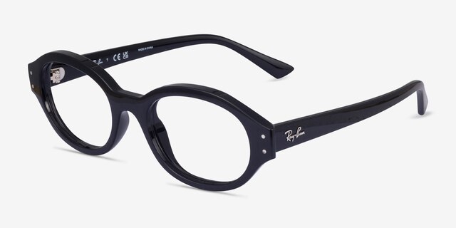 Ray-Ban RB7257 Shilo Noir Éco-responsableMontures de lunettes de vue d'EyeBuyDirect, Vue d'Angle
