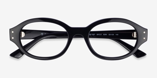 Ray-Ban RB7257 Shilo Noir Éco-responsableMontures de lunettes de vue d'EyeBuyDirect, Vue Rapprochée