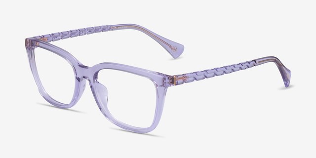Ralph RA7178U Purple PlasticEyeglass Frames from EyeBuyDirect, Angle View