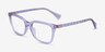 Ralph RA7178U Purple PlasticEyeglass Frames from EyeBuyDirect, Angle View