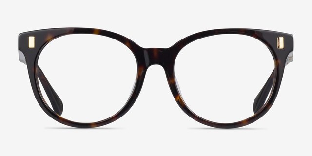 Ralph RA7182U Écaille Noire AcétateMontures de lunettes de vue d'EyeBuyDirect, Vue de Face