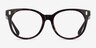 Ralph RA7182U Écaille Noire AcétateMontures de lunettes de vue d'EyeBuyDirect, Vue de Face
