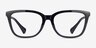 Ralph RA7178U Black PlasticEyeglass Frames from EyeBuyDirect, Front View