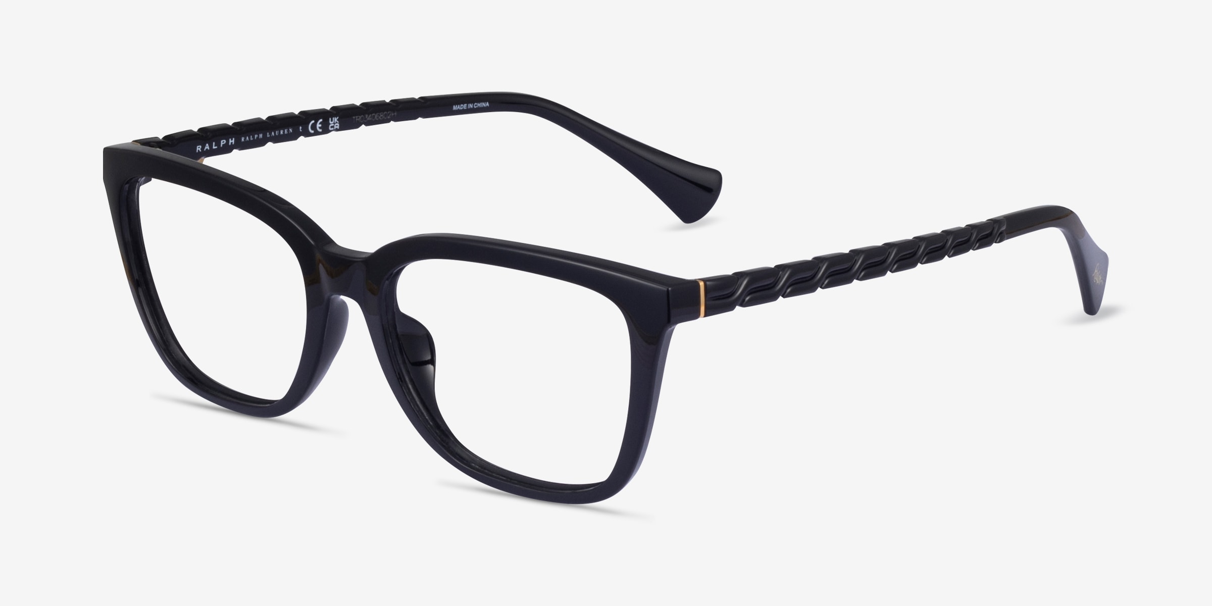 Ralph RA7178U Cat Eye Black Frame Eyeglasses Eyebuydirect