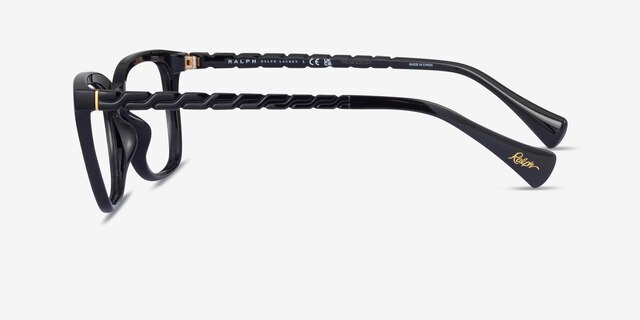 Ralph RA7178U Black PlasticEyeglass Frames from EyeBuyDirect, Side View