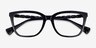Ralph RA7178U Black PlasticEyeglass Frames from EyeBuyDirect, Closed View