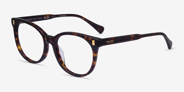 Ralph RA7182U Tortoise AcetateEyeglass Frames from EyeBuyDirect, Angle View