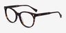 Ralph RA7182U Tortoise AcetateEyeglass Frames from EyeBuyDirect, Angle View
