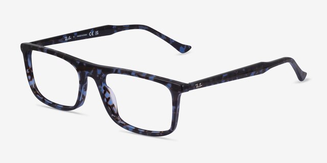 Ray-Ban RB5440 Blue Tortoise AcetateEyeglass Frames from EyeBuyDirect, Angle View