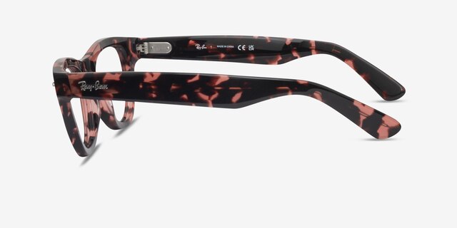 Ray-Ban RB5510 Pink Tortoise AcetateEyeglass Frames from EyeBuyDirect, Side View