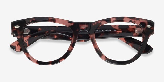 Ray-Ban RB5510 Pink Tortoise AcetateEyeglass Frames from EyeBuyDirect, Closed View
