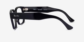 Ray-Ban RB7256 Laurene Noir Acétate Montures de lunettes de vue d'EyeBuyDirect, Vue de Côté