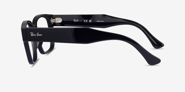 Ray-Ban RB7256 Laurene Black AcetateEyeglass Frames from EyeBuyDirect, Side View
