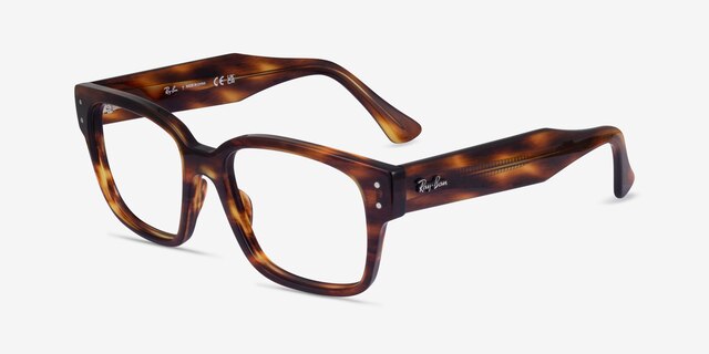 Ray-Ban RB7256 Laurene Tortoise AcetateEyeglass Frames from EyeBuyDirect, Angle View