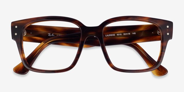 Ray-Ban RB7256 Laurene Tortoise AcetateEyeglass Frames from EyeBuyDirect, Closed View