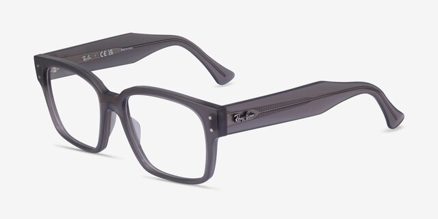 Ray-Ban RB7256 Laurene Gray AcetateEyeglass Frames from EyeBuyDirect, Angle View