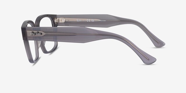 Ray-Ban RB7256 Laurene Gray AcetateEyeglass Frames from EyeBuyDirect, Side View
