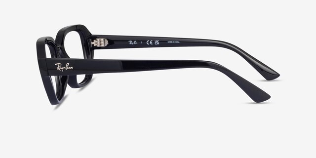 Ray-Ban RB7258 SHEA Black Eco-friendlyEyeglass Frames from EyeBuyDirect, Side View