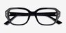 Ray-Ban RB7258 SHEA Black Eco-friendlyEyeglass Frames from EyeBuyDirect, Closed View
