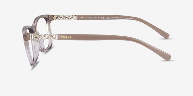 Vogue Eyewear VO5632B Transparent Caramel Eco-friendlyEyeglass Frames from EyeBuyDirect, Side View